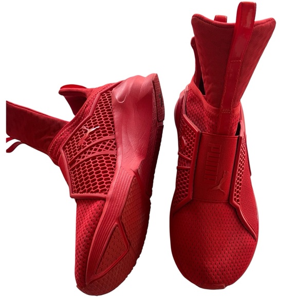Puma by Rhianna High Top Fenty Trainer High Risk Red Athletic Sneaker Size 7.5 - Picture 1 of 10